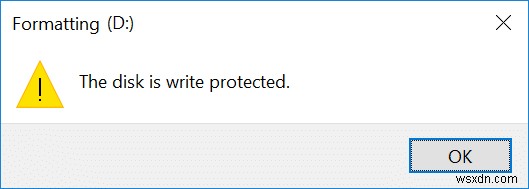 Windows 10 でディスクの書き込み保護を有効または無効にする