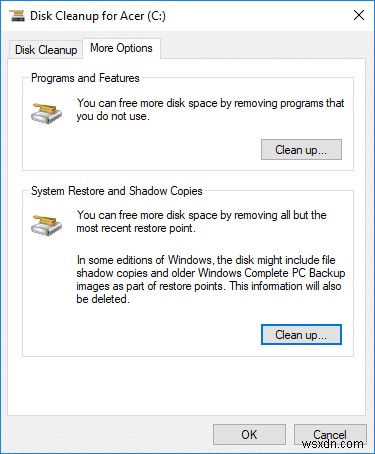 Windows 10 でディスク クリーンアップを使用する方法 