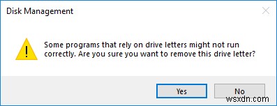Windows 10 でドライブ文字を削除または非表示にする方法 