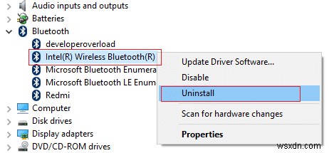 Windows 10でBluetoothをオフにできない問題を修正 