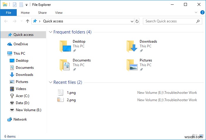 Windows 10 で最近使ったアイテムとよく使う場所をオフにする 