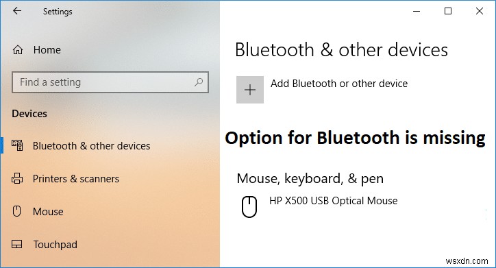 BluetoothをオンまたはオフにするオプションがWindows 10にない問題を修正 