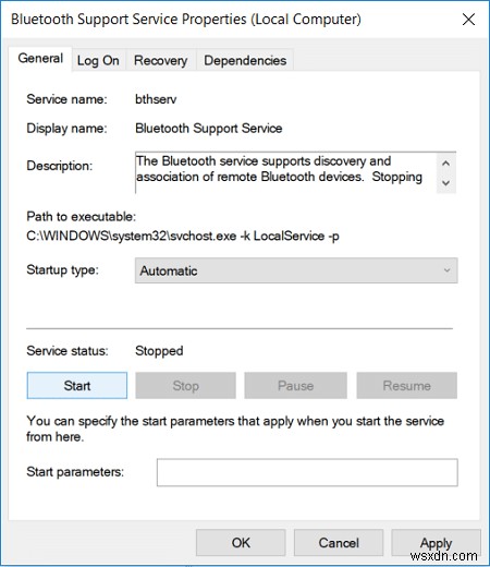 BluetoothをオンまたはオフにするオプションがWindows 10にない問題を修正 