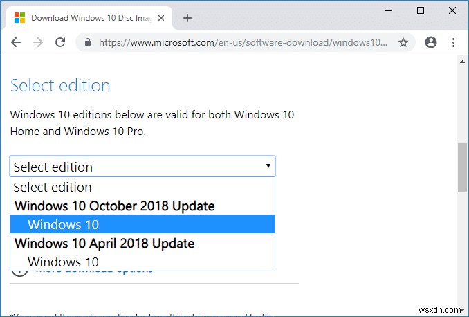 Media Creation Toolなしで公式のWindows 10 ISOをダウンロードする 