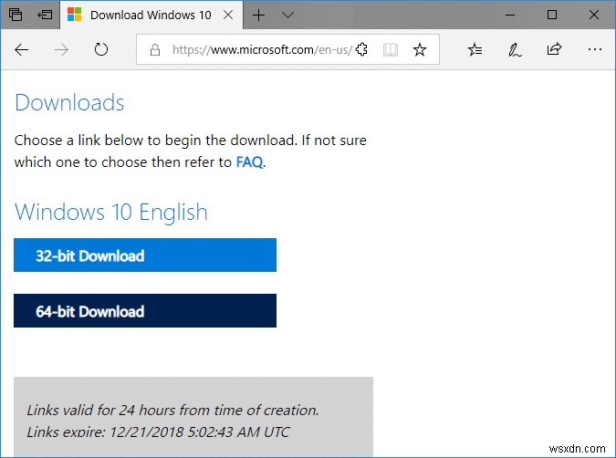 Media Creation Toolなしで公式のWindows 10 ISOをダウンロードする 