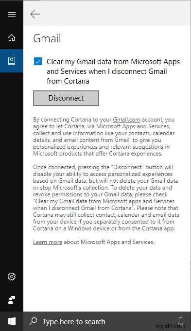 Windows 10 で Cortana を Gmail アカウントに接続する方法 