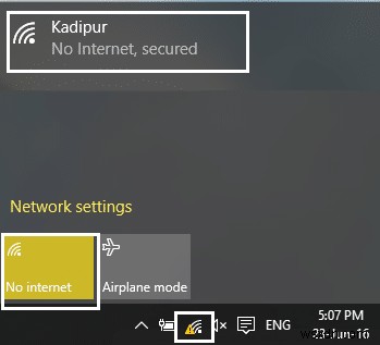 [解決しよう] Windows 10 で WiFi は接続されているがインターネットがない 