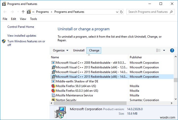 Microsoft Visual C++ 2015 再頒布可能セットアップがエラー 0x80240017 で失敗する問題を修正 