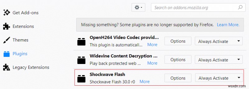 Chrome、Firefox、および Edge で Adob​​e Flash Player を有効にする 