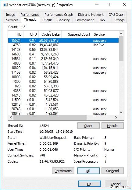 サービス ホストの修正:ローカル システム (svchost.exe) の CPU とディスクの使用率が高い 