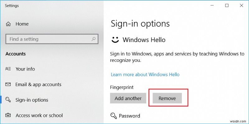 このデバイスの Windows 10 で Windows Hello を使用できない問題を修正