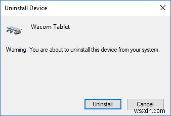 Wacom Tablet エラーを修正:お使いのデバイスがコンピューターに接続されていません 