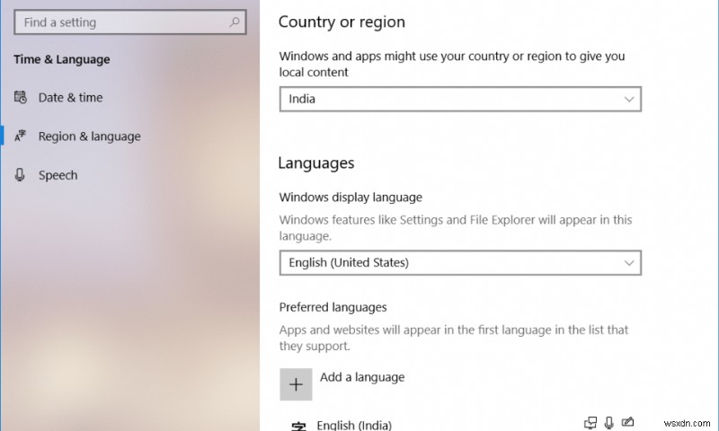 Windows 10 でシステム言語を変更する方法