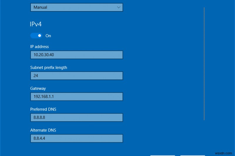 Windows 10 で IP アドレスを変更する方法 