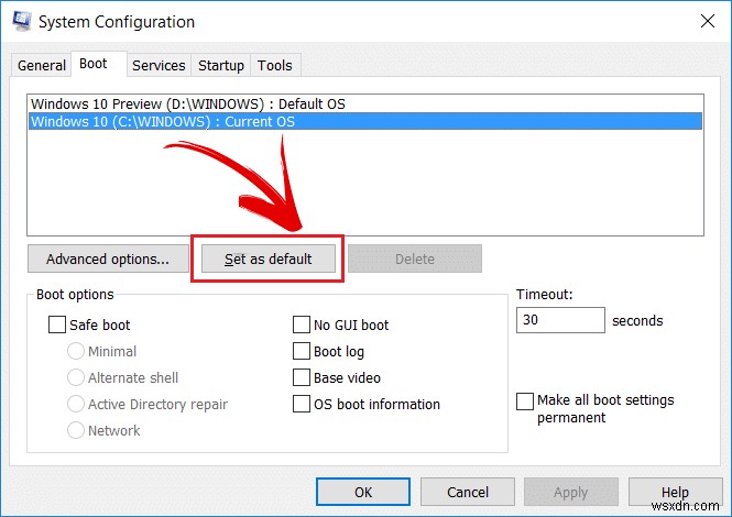 デュアル ブート セットアップでデフォルトの OS を変更する方法