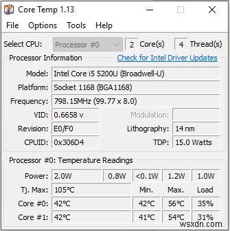 Windows 10 で CPU 温度を確認する方法 