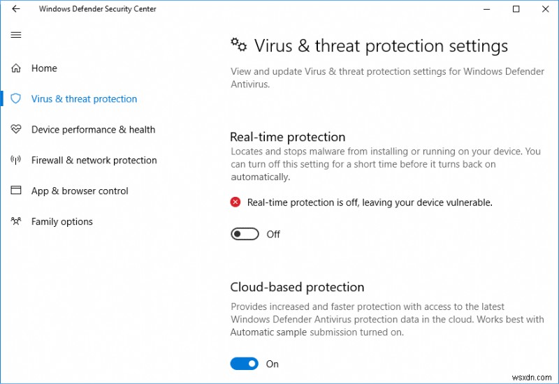 Windows 10 で Windows Defender を永久に無効にする 