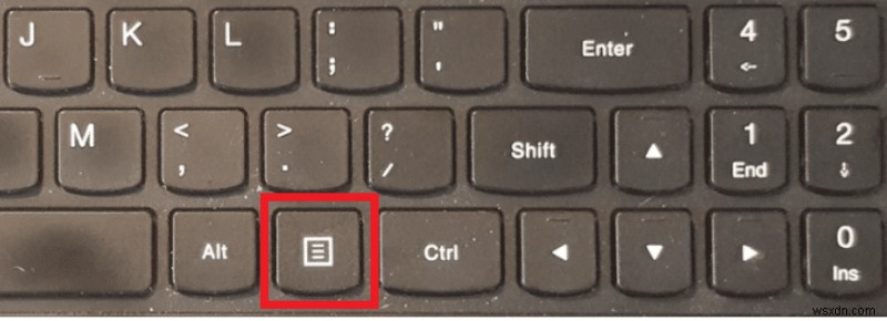 Windows 10 でキーボードを使用して右クリック