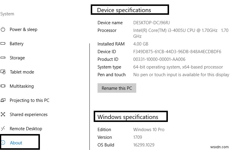 Windows 10 で PC の仕様を確認する方法