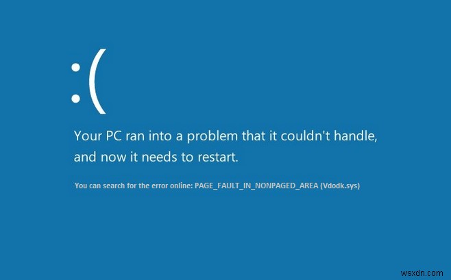 Windows 10 で非ページ領域エラーのページ フォールトを修正 