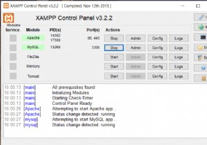 Windows 10 に XAMPP をインストールして構成する
