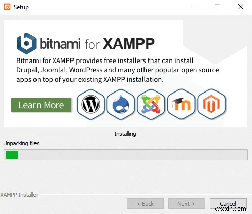 Windows 10 に XAMPP をインストールして構成する