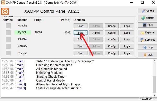 Windows 10 に XAMPP をインストールして構成する