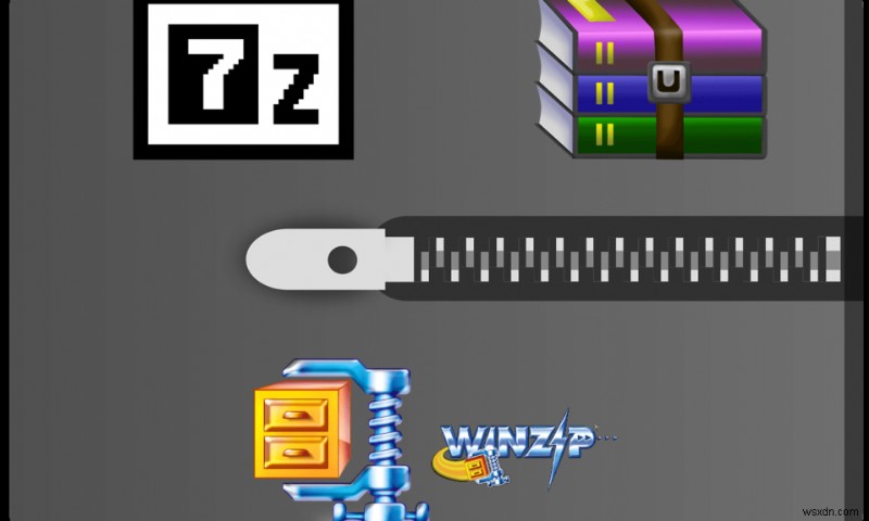 7-Zip vs WinZip vs WinRAR (最高のファイル圧縮ツール)