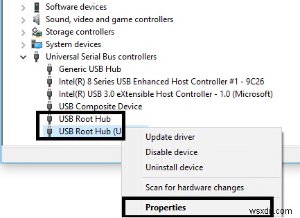 Windows 10 で USB セレクティブ サスペンド設定を無効にする 