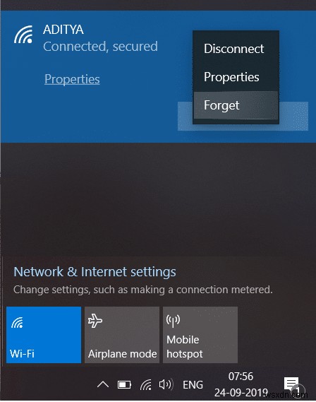 Windows 10 で Wi-Fi ネットワークを忘れる 3 つの方法 