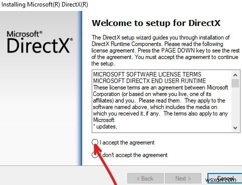 Windows 10 に DirectX をダウンロードしてインストールする