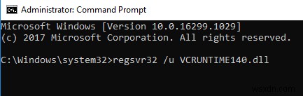 Windows 10にVCRUNTIME140.dllが見つからない問題を修正 
