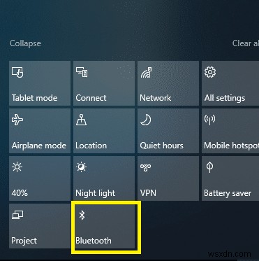 Windows 10 で Bluetooth デバイスを接続する方法 