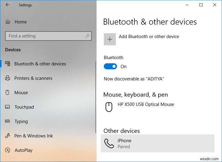 Windows 10 で Bluetooth デバイスを接続する方法 