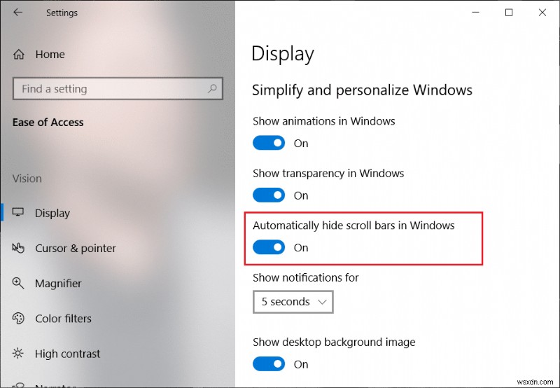 Windows 10 ストア アプリでスクロールバーを常に表示する