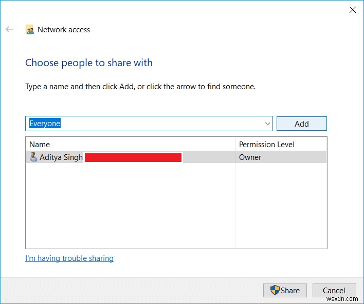 Windows 10 でネットワーク ファイル共有をセットアップする方法 