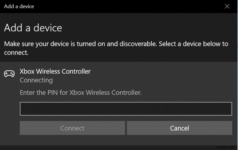 ワイヤレス Xbox One コントローラーで Windows 10 の PIN が必要になる問題を修正