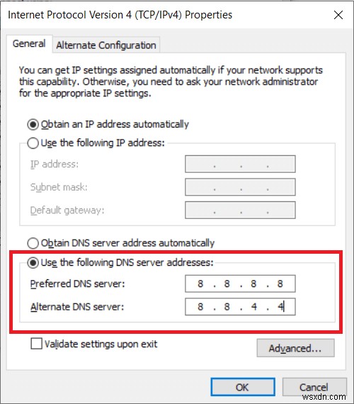 Windows で OpenDNS または Google DNS に切り替える方法 