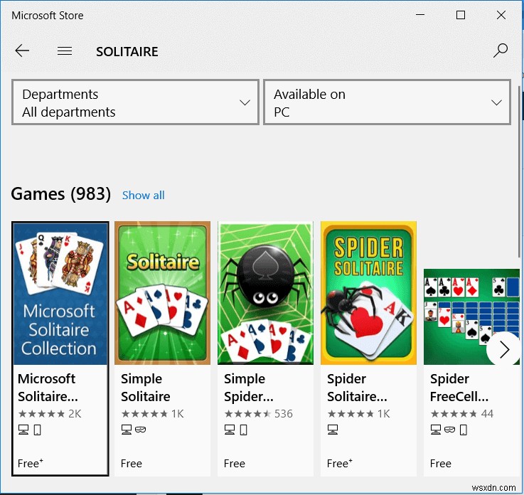 Windows 10 でクラシック ソリティア ゲームを入手する 3 つの方法 