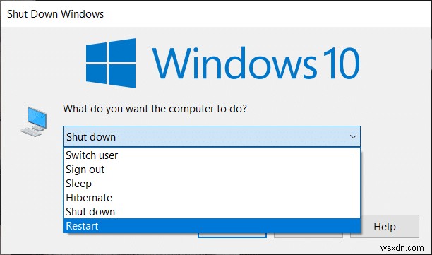 Windows 10 コンピュータを再起動または再起動する 6 つの方法