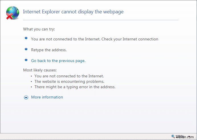 Internet Explorer の Recover Web Page エラーを修正