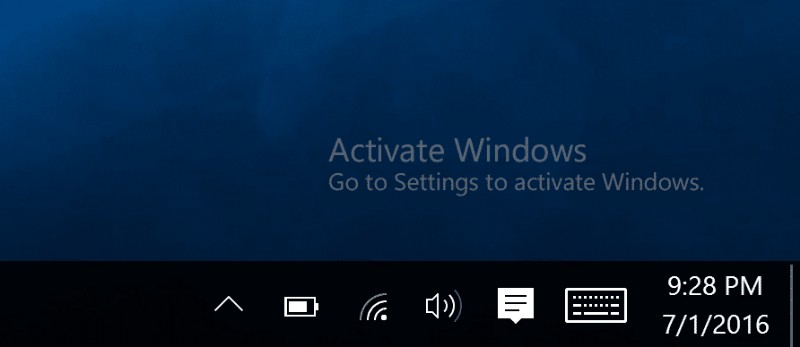 Windows 10 のアクティブ化の透かしを完全に削除する 