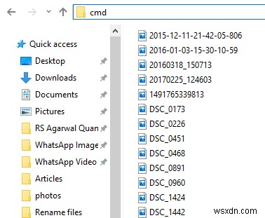 Windows 10 で複数のファイルの名前を一括で変更する方法