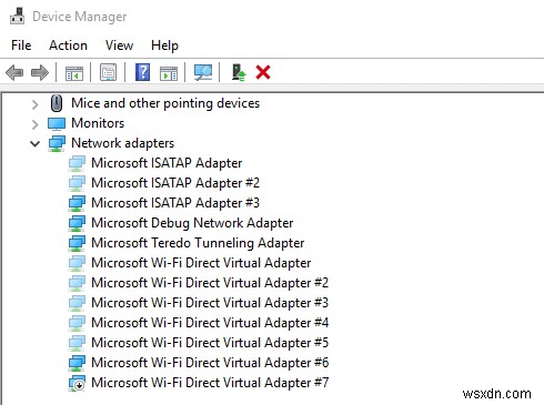 Microsoft Virtual WiFi Miniport Adapter とは?有効にする方法は?