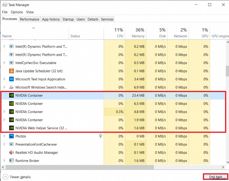 Geforce Experience エラー コード 0x0003 を修正