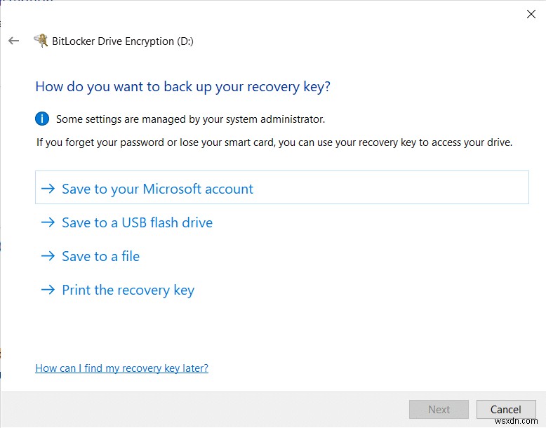 Windows 10 で BitLocker 暗号化を有効にして設定する方法