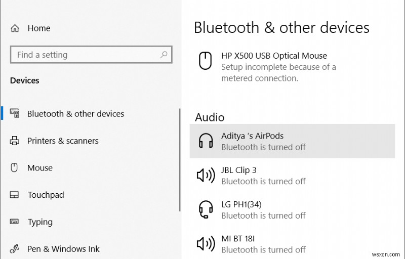 Windows 10 で Bluetooth デバイスの名前を変更する方法 