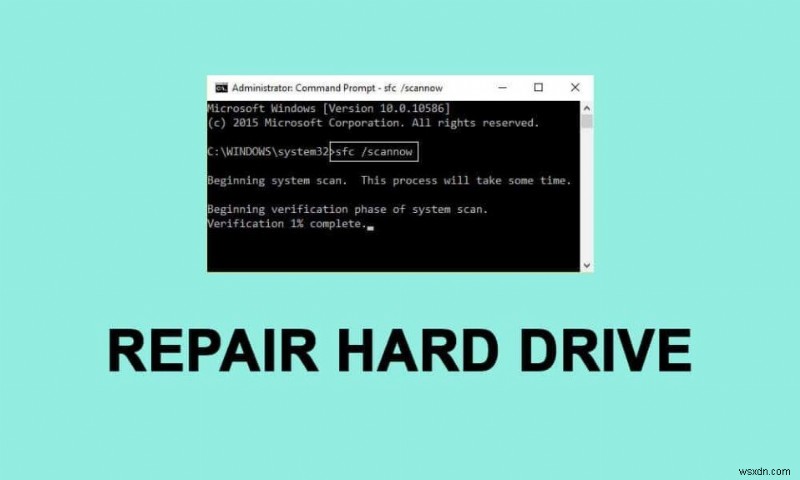 CMDを使用して破損したハードドライブを修復または修正する方法? 