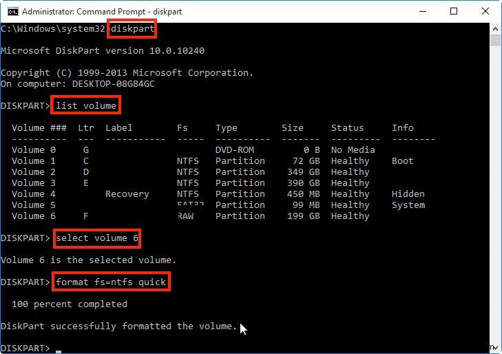 CMDを使用して破損したハードドライブを修復または修正する方法? 