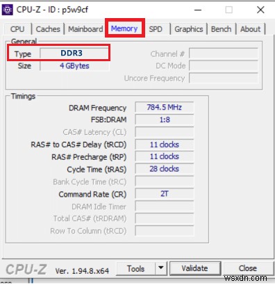 Windows 10 で RAM タイプが DDR3 か DDR4 かを確認する 
